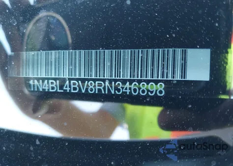 2024 Nissan Altima S Fwd из США, поврежденный, VIN 1N4BL4BV8RN346898